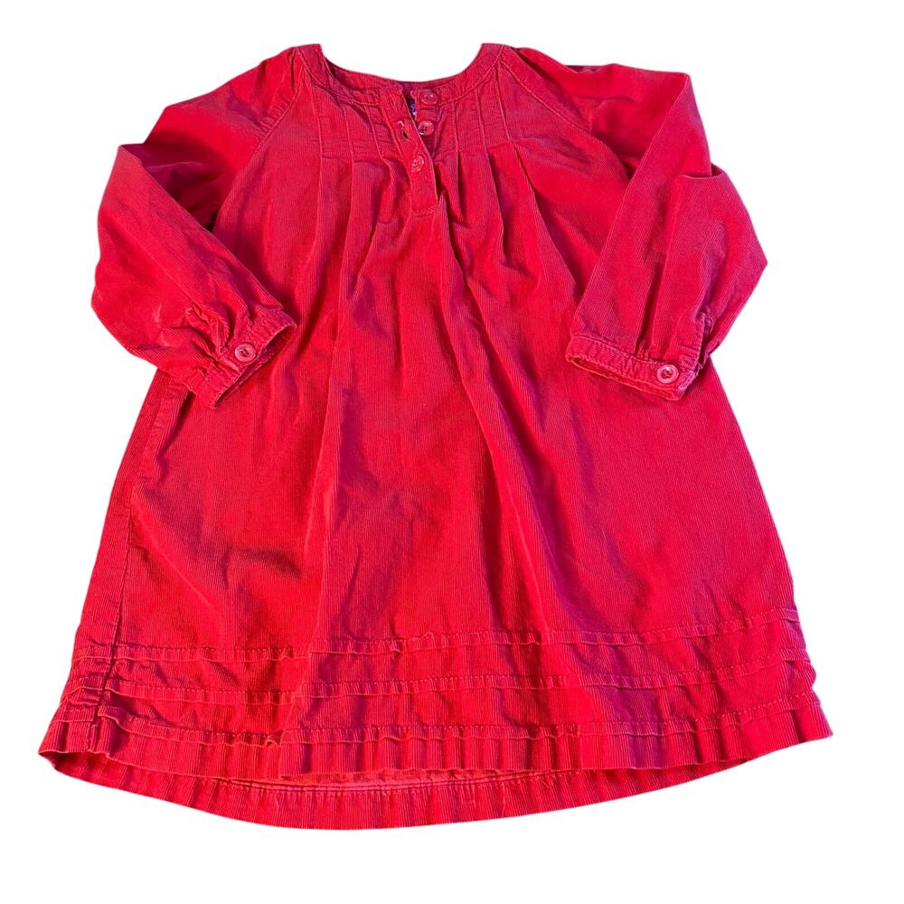 J. Khaki‎ red corduroy cotton long sleeve dress SIZE 4T